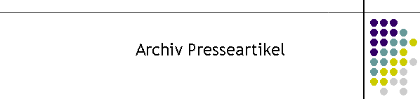 Archiv Presseartikel